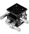 Manual Precision Linear Stage 40x40mm With X Y Z Axis Travel 6.5mm XY and 10mm Z for DIY Makers Pro Grade Aluminum Sliding Platform