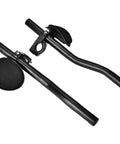 Aero Bar Rest For Road And Mountain Bikes, Aluminum Alloy Handlebar Arm Clip With Removable Sponge Cushion, black finish.