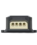 4 Gauge In To 8 Gauge Out Car Audio Distribution Block For Amplifier Wiring Nickel Plated Internal Contacts For Corrosion Resistance Heavy Duty Power Hub That Keeps Your Connections Tight And Ready To Roll, front view with four 8 GA outputs