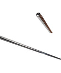 12G 2.0mm Stainless Steel Insertion Taper Pin for Piercing Stretching, 316L Implant Grade Hollow End Calor Style Tool, Gauge Up From 14G to 12G, No Thread Inside, 60mm Length, angled stainless taper