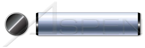 Image showing 100 Pack M8 By 10mm Solid Heavy Duty Steel Dowel Pins DIN 7 Type A, precision ground locating pins for machinery, pivots, hinges.