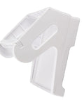 Side view of Thermal Printer Stand With Storage For 4x6 Label Rolls Removable Bracket Holds Shipping Labels Folding Labels And Roll Stickers