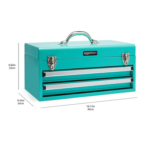 Damn Solid Steel Tool Chest With Secure Locking Drawers For Serious Workshop Storage Featuring Knockout Turquoise Powder Coat Finish That Is Actually Built Different For Weekend Warriors