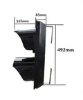 Ready For The Grind Heavy Duty 200Mm Led Traffic Signal Light Kit For Industrial Loading Docks, 492mm size with black finish.