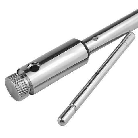 Close-up of Adjustable Ratchet Tap Wrench Kit 248mm T Handle Holder Reversible Bothway Tool with Durable Alloy Steel.