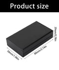 Heavy Duty 80x50x20mm Aluminum Electrical Project Case With Lightweight Metal Cover showing size dimensions for DIY electronics.