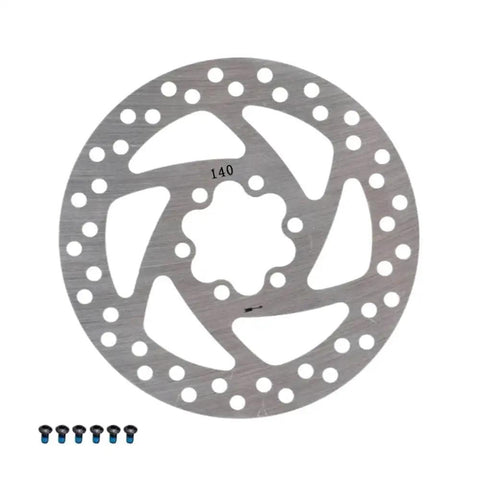 140mm Brake Disc For Electric Scooters Compatible With M4 Speedway 4 Zero 10X Ninebot F20 F30 F40 Front Or Rear Replacement 6 Hole Mount Durability And Smooth Braking Designed For Long Lasting Performance And Quiet Operation In Real World Riding.