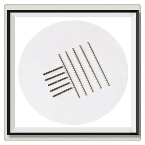Slick Watch Repair Kit With Heavy Duty Stainless Steel Spring Bars and Precision Pin Remover Tool for fast adjustments, showing various stainless steel spring bars.