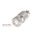 Close-up of Brass Misting Nozzle Set With Three Sixteenth Inch Thread, 0.1mm Orifice Fogging Spray Head, Silver Tone