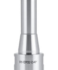 Front view of R8 Shank ER32 Collet Chuck For CNC Milling And Lathe Tools, 8000 RPM Max, ultra precision, hardened tool steel construction.