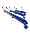 Beefed Up Sheet Metal Brake Bender Tool For 20 Gauge Steel And 14 Gauge Aluminum, 48 Inch with blue finish, dual handles visible