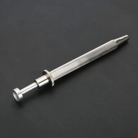 Pro Grade Four Prong Bead Picker Tool Stainless Steel Prong Holder Claw Tweezers on black background