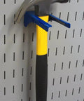 Hammer on Blue Slotted Metal Pegboard Hook Kit For Storage And Organization Deluxe Assortment 50 Lbs Capacity Made In USA Durable