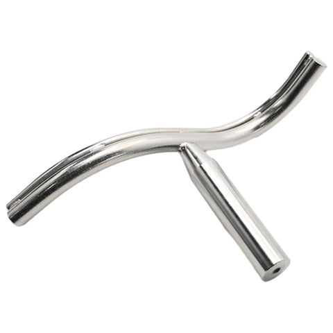 Vkinman curved lathe tool rest with 1-inch post; chrome-plated metal for woodturning