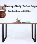 28 Inch Square Table Legs Set Black Industrial Bench Style Custom Furniture Leg Kit With Two Legs Includes Mounting Plates Adjustable Feet And All Hardware For Easy Assembly displaying weight capacity.