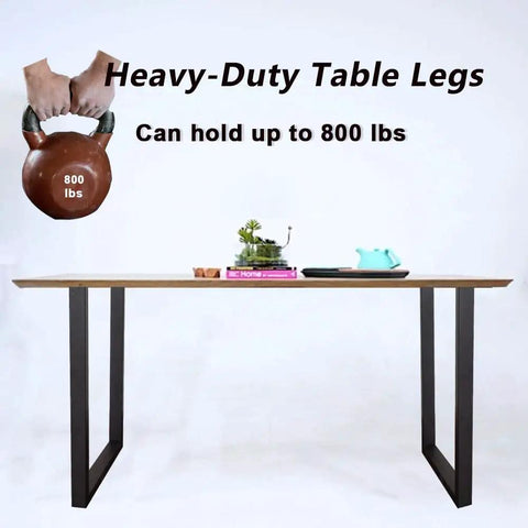 28 Inch Square Table Legs Set Black Industrial Bench Style Custom Furniture Leg Kit With Two Legs Includes Mounting Plates Adjustable Feet And All Hardware For Easy Assembly displaying weight capacity.