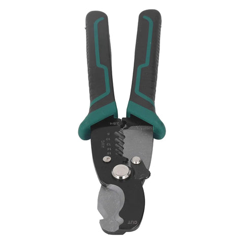 Heavy Duty 8 Inch Wire Stripper And Crimping Tool For Electricians And DIY Tech Pros with high carbon steel head and non-slip grip