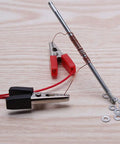 Homemade Electromagnet Do It Yourself Kit For Physics Experiments And Science Projects including wire-wrapped nail and clips.