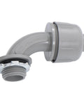 Hella Tough 1/2 Inch NPT 90 Degree RMC Conduit Connectors Bulk 60 Pack Steel Insert for DIY electrical wiring.
