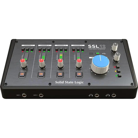 Top view of 12 In 8 Out USB Audio Interface With Studio-Quality Sound, 192kHz 32-Bit Converters, Over 120 dB Dynamic Range