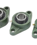 UCFL201 UCFL202 UCFL203 Heavy Duty Flange Ball Bearing Unit With Cast Iron Housing For Agricultural Machinery in 3 sizes