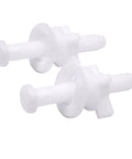 Tough As Nails Universal Plastic Toilet Seat Hinge Screw Bolt Kit For No Sweat Install and Heavy Duty Rust Resistant Bathroom Hardware