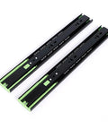 Top view of Soft Close Drawer Slides 3 Fold Full Extension Ball Bearing Rails 12 Inch Stainless Steel Cabinet Slides Quiet Side Mount Hardware