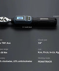 Digital Torque Wrench One Quarter Inch Drive With Buzzer And LED Indicator, Pro-Grade Accuracy 1.1-22.1 Ft-Lbs And 1.5-30 Nm, Quick-Swap Socket Head, Electronic Wrench Kit With Bits And Sockets For Bikes, Motorcycles, And Gunsmithing, 1/4 inch