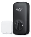 Bluetooth Enabled Smart Door Lock With Keyless Entry, Alexa And Google Assistant Ready, Auto Lock, App Control, in black finish