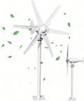 12V And 24V 800W Wind Turbine Kit With Controller And Six Blades Ultra Low Start Speed One Meter Per Second Hurricane Resistant