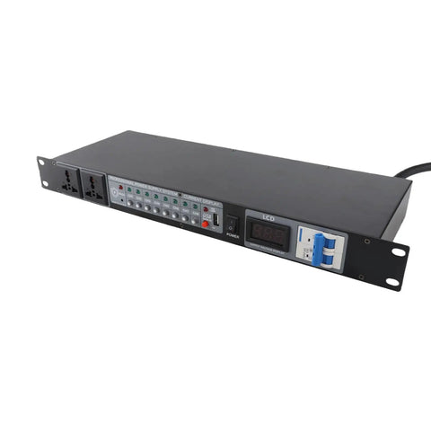 Keep Your Stage Gear Protected With This Rack Mount Power Sequencer Featuring A Slick Digital Display 10 Outlets Us Plug for PA systems.