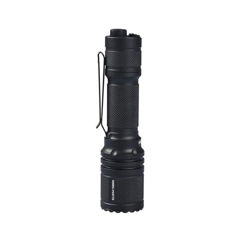Defender P16 Tactical Flashlight With Dual Tail Switch, 1800 Lumens Rechargeable Handheld Light, 529 Yard Long Throw, Reversible Clip, Instant Strobe For Emergencies, Security Ready, Tough As Nails Outdoor Light