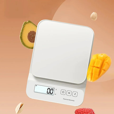 Digital Kitchen Scale With 11 Pound Capacity Dual LCD Display Tare Function And Precise Half Gram Resolution in kitchen setting
