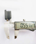 Digital caliper measuring 8 Pack 1 1/2 Inch Square Black Plastic End Caps For Square Tubing And Furniture Finishing Plugs
