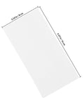 Dimensions of 100 Pack White EPE Foam Packing Pouches For Electronics And Fragile Items Versatile Packaging Sleeves shown