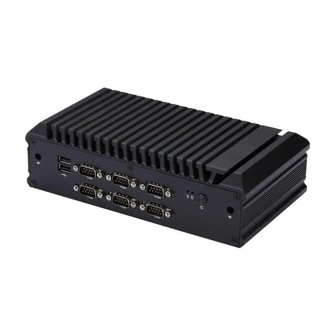 Bulletproof Fanless Mini PC With Slick Design And Badass Intel Core I7 10510U Processing Power featuring rear view with six serial ports