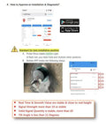 Ultrasonic Fuel Level Sensor Non Contact Gauge for Cars Trucks Motorcycles Boats installation guide with mobile app details