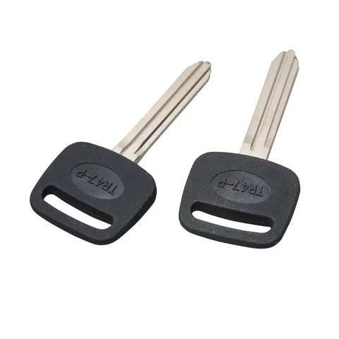 TR47 P Truck Key Blanks 5 Pack With Plastic Head Universal Fit For Semi Rigs And Heavy Duty Vehicles Replacement Keys Durable Metal Construction
