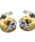 Brass Steering Knuckle Weights For One Tenth Scale RC Cars Fits Axial Wraith 90018 Crawler One Pair About 200g visible pairs