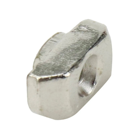 100 Pieces M3 T Slot Nuts Hammer Head Fasteners for 3030 Aluminum Profiles, showing a single carbon steel nut, close-up view