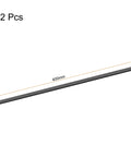 Carbon Fiber Round Tube 6mm OD by 4mm ID 400mm Length With 3K Glossy Wrap, two-piece set shown with measurement.