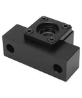 Premium Ball Screw End Support Kit With High Rigidity Bearing Blocks For SFU1604 1605 1610 Leadscrew Systems For Crazy Fast Machining And Reliable DIY CNC Performance, black steel bearing block