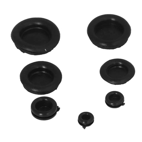 Rubber Grommet Kit 170 Piece Odorless Sealing O Rings Set For Auto Mechanical Maintenance And DIY Repair Projects Heavy Duty Automotive Grommet Pack Set, assorted black rubber grommets