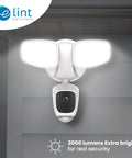 All In One Outdoor Floodlight Camera With 1080p Video No Monthly Fees Free 64GB Card Included 3000 Lumen Brightness Wall Mounted