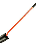 Heavy Duty All Steel Round Point Shovel With 48 Inch Tubular Alloy Handle One Piece Welded Construction Thick 12 Gauge Blade 8.75