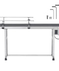 Beefy Motorized Belt Conveyor Table 59 By 19.7 Inches With Stainless Steel Frame PVC Belt Anti Static Adjustable Speed