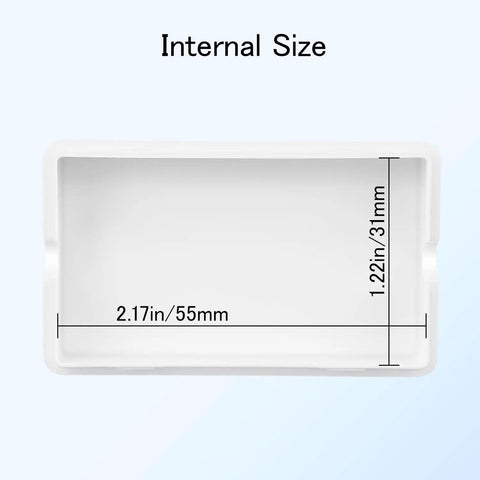 Compact ABS Plastic Electrical Project Box Enclosure Kit 8 Piece White Small Junction Box For DIY Power Electronics Space Saving Enclosure With Internal 2.17 x 1.22 x 0.47 Inches, internal size view
