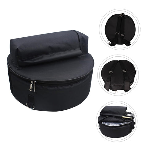 Heavy Duty Adjustable Drum Backpack With Massive Capacity Oxford Fabric Waterproof Gig Bag For Hauling Stick Sets Mallets Snare Drums And Pro Tour Gear, round design with foam padding