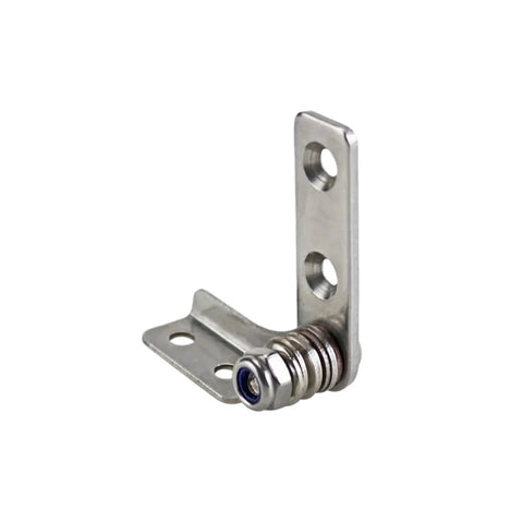 304 stainless steel positionable torque-damping hinge, side view, right-hand, 2.5 N-m, single unit