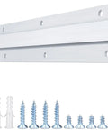 Built Tough Twelve Inch French Cleat Wall Mounting Kit with screws and anchors for secure setup of heavy items.